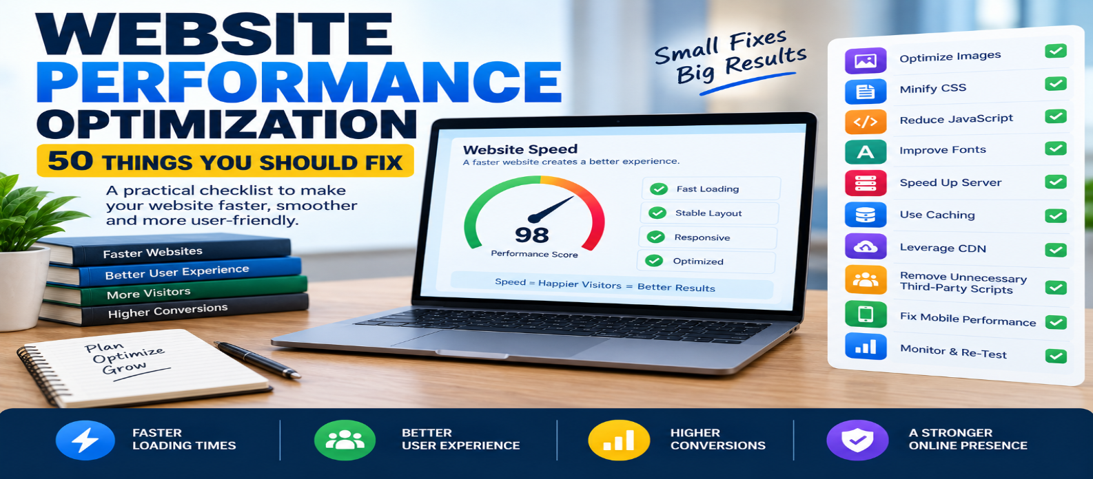 Website Performance Optimization: 50 Things You Should Fix in 2026