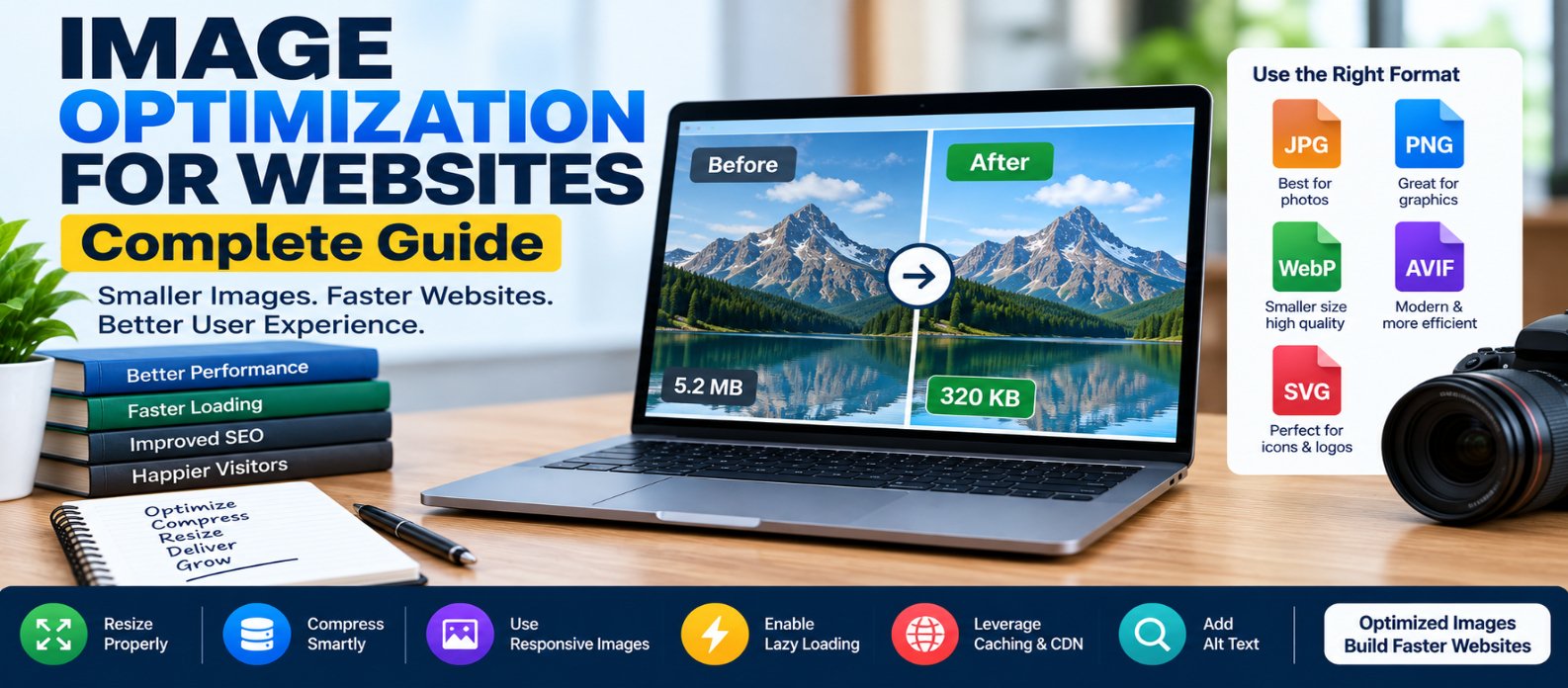 Image Optimization for Websites: Complete Guide for 2026