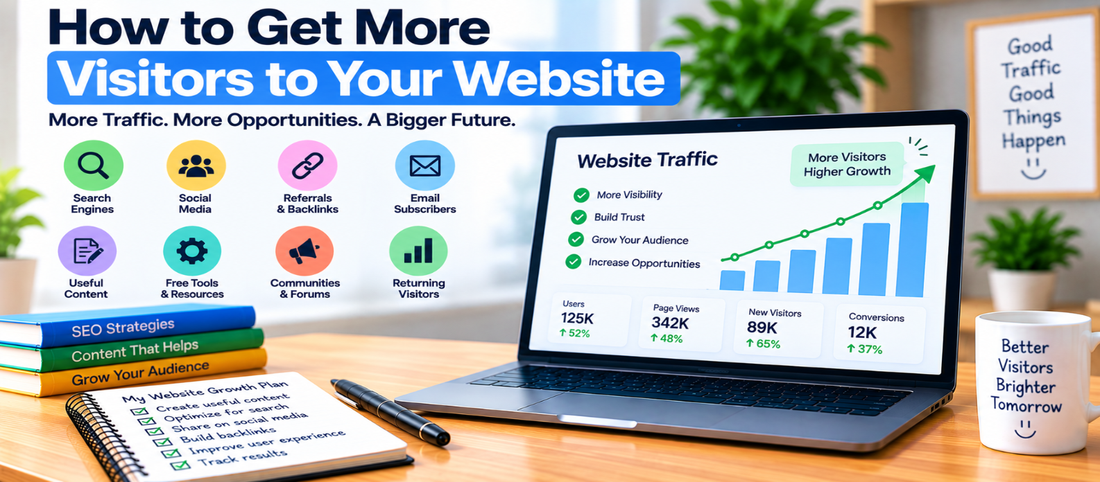 How to Get More Visitors to Your Website: Practical Traffic Growth Guide
