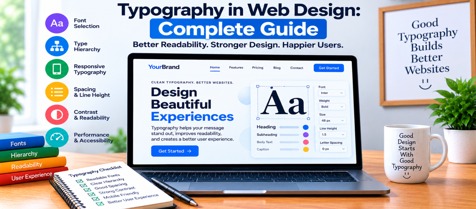 Typography in Web Design: Complete Guide to Better Readability and UI